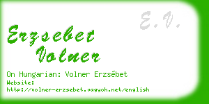 erzsebet volner business card