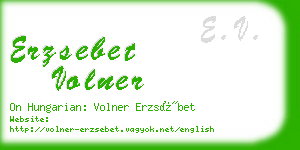 erzsebet volner business card